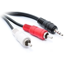 Аудіокабель (кабель-перехідник) Atcom 10709 3.5 мм (M) — 2xRCA (M), 5 м, чорний