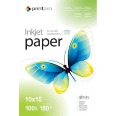 Фотопапір (глянцевий папір) PrintPro A6 180 г/м², 100 аркушів