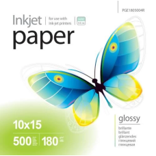 Фотопапір (глянцевий фотопапір) PrintPro PGE1805004R A6, 180 г/м², 500 аркушів