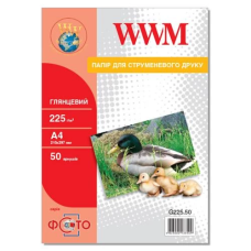 Фотопапір (глянсовий фотопапір) WWM G225.50 A4, 225 г/м², 50 аркушів