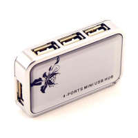 USB-хаб (концентратор USB) Atcom TD707 4 порти USB 2.0, білий