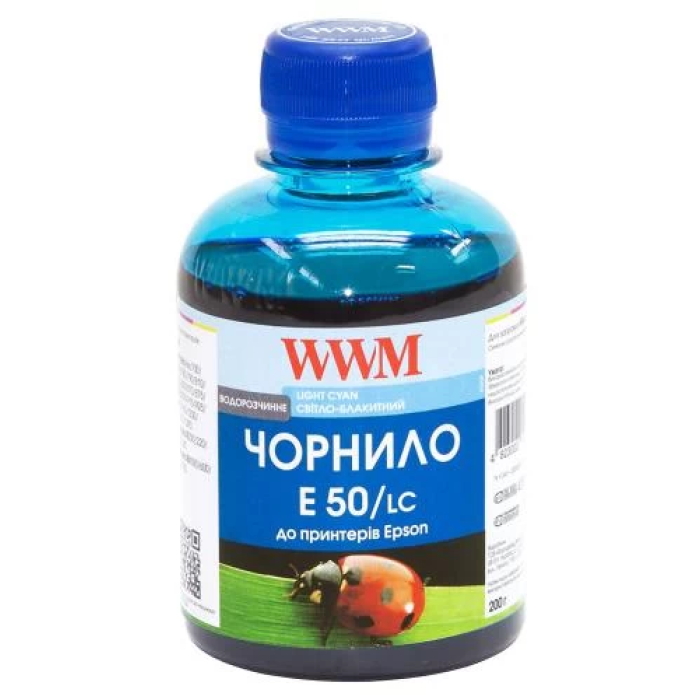Водорозчинне чорнило WWM Light Cyan 200 мл для Epson Stylus Photo