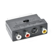Перехідник SCART (адаптер) Cablexpert CCV-4415 двонаправлений, чорний
