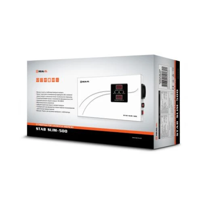 Стабілізатор напруги REAL-EL STAB SLIM-1000 на 1000 ВА