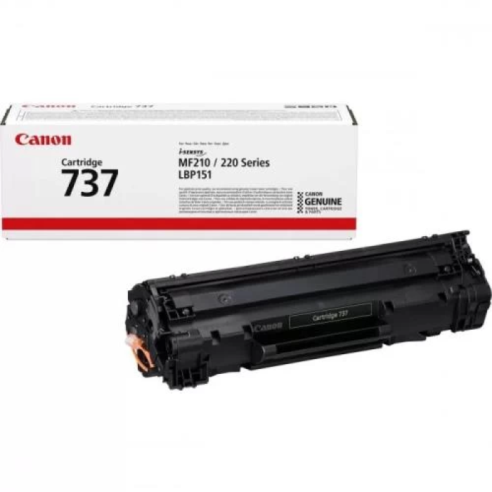 Чорний оригінальний тонер-картридж Canon 737 на 2400 сторінок