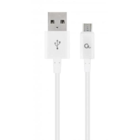 Кабель USB (шнур USB) Cablexpert CC-USB2P-AMmBM-1M-W 1 м, білий, 2,1 A
