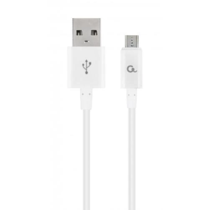 Білий кабель USB 2.0 Cablexpert 1 м із роз’ємом microUSB