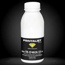 Тонер HP CLJ Pro M252/M452/M552/M553, MFP M176/M177/M277/M377, Canon LBP-610/710, Yellow, 50 г, Printalist (TR-CF402A-55-PL)