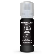 Чорнило Printalist 103 для Epson L1110/L3100/L3110/L3150/L3160/L5190, Black, 70 мл, водорозчинне (PL103BK)