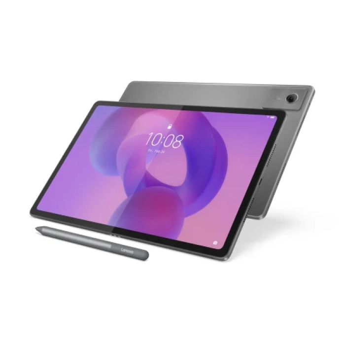Планшет 12.1" Lenovo Idea Tab Plus, Luna Grey, 2560x1600 (IPS, 90 Гц), MediaTek Dimensity 6400 (8 ядер), Mali-G57 MC2, 8Gb, 256Gb, microSD, 13Mp + 8Mp, 4x1 Вт, GPS, WiFi 5, Bluetooth 5.2, Type-C, 10200 mAh, Android 15, стилус (ZAG70055UA)