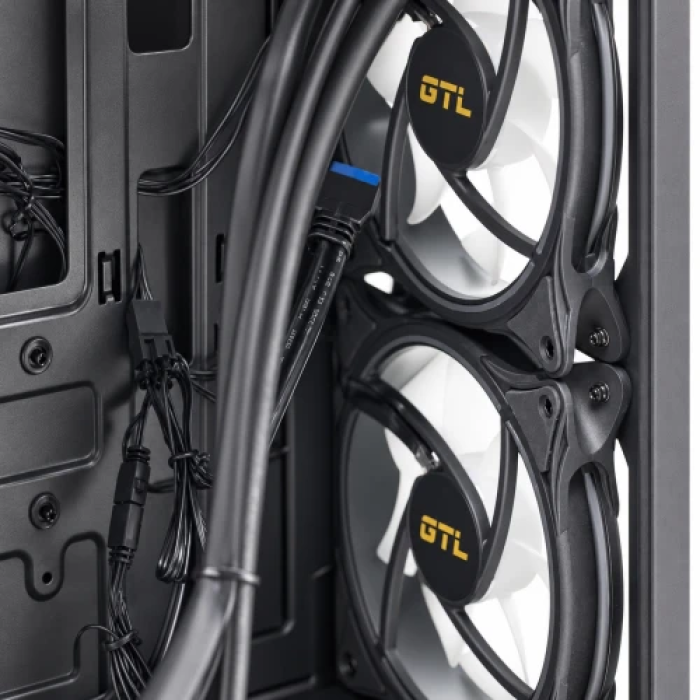 Корпус GTL Orbit Black Mini Tower ATX із блоком живлення 600 Вт