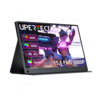 Монітор 15.6" UPERFECT Unify B5, Black, WLED, IPS, 1920x1080 (16:9), 30 мс, 60 Гц, 250 кд/м², 1200:1, 178°/178°, 2хType-C, mini-HDMI, USB Micro B, 2 x 1 Вт, Vesa 75x75
