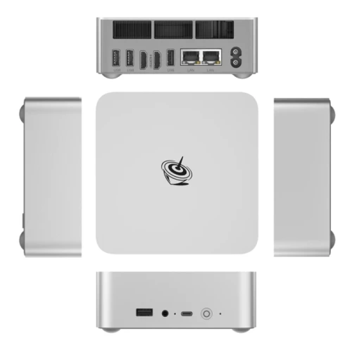 Неттоп Beelink EQi13 Pro, Frost Silver, Core i5-13500H (12x2.6-4.7 GHz), 32Gb DDR4 SO-DIMM, 500Gb SSD NVMe, Iris Xe Graphics, WiFi 6, Bluetooth 5.2, 2xGLan, Type-C / 3xUSB 3.2, 2xHDMI, Windows 11 Pro, кріплення VESA