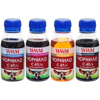 Чорнило для принтера (набір для заправлення) WWM Canon C40/41, 4×100 мл