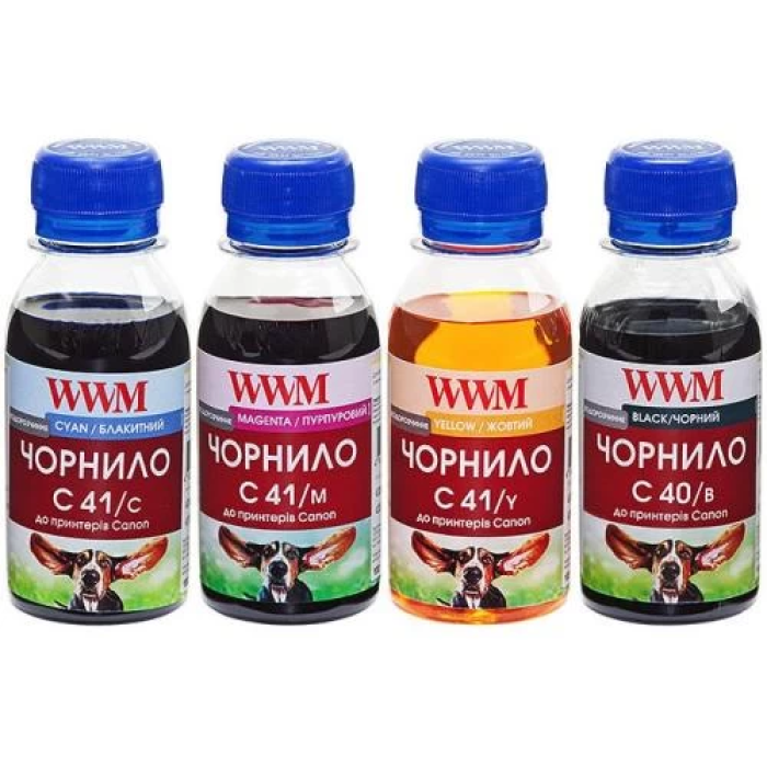 Комплект водорозчинних чорнил WWM для Canon C40/41