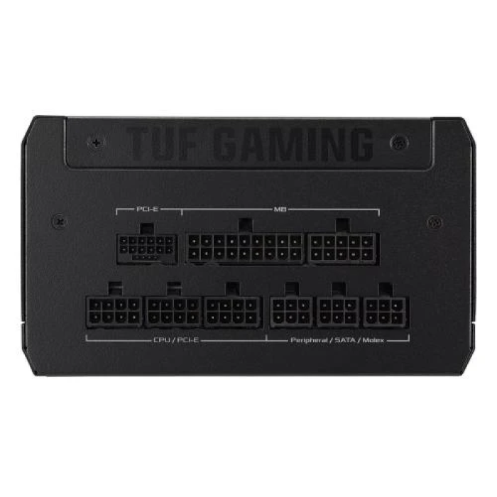 Блок живлення 750 Вт, Asus TUF Gaming Gold, Black, модульний, 80+ Gold, Active PFC, 135 мм, 4xMolex / 5xSATA / 1x16-pin / 3x6+2-pin / 2x4+4-pin / 1x20+4-pin, захист OPP/OVP/UVP/SCP/OCP/OTP, ATX 12V (TUF-GAMING-750G)
