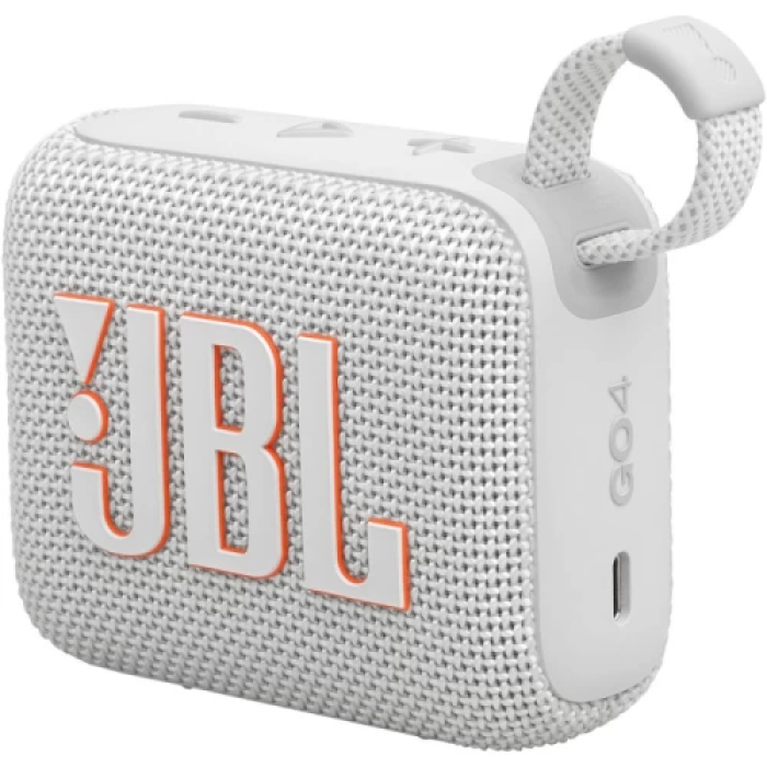 Колонка портативна 1.0 JBL Go 4 White, (JBLGO4WHT), 2.0-канальний звук, 4.2 Вт, USB, Bluetooth