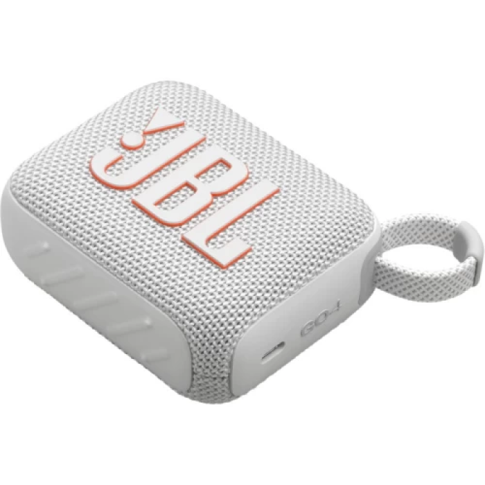Колонка портативна 1.0 JBL Go 4 White, (JBLGO4WHT), 2.0-канальний звук, 4.2 Вт, USB, Bluetooth