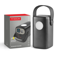 Універсальна мобільна батарея 60000 mAh, Titanum WC60, Black, 100 Вт, 2xType-C (PD3.0) / 3xUSB (PD3.0), LED ліхтарик, цифровий LED дисплей (TPB-WC60-B)