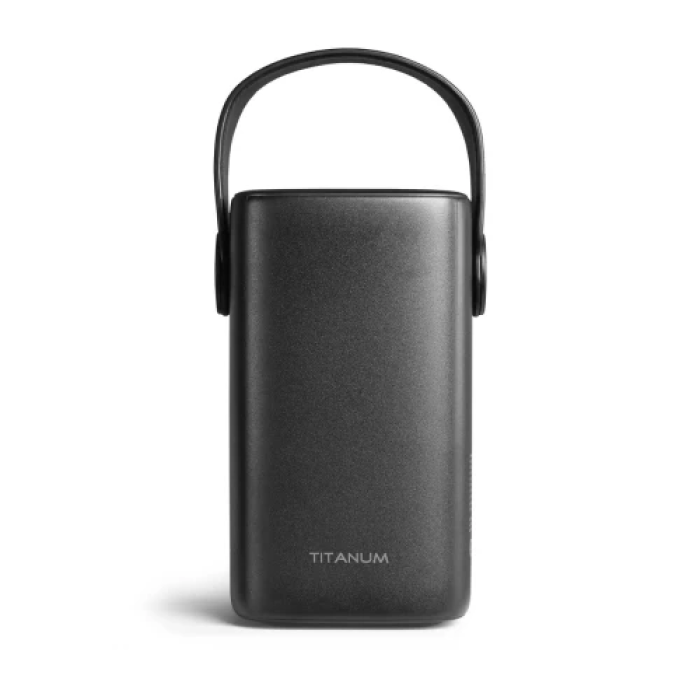 Універсальна мобільна батарея 60000 mAh, Titanum WC60, Black, 100 Вт, 2xType-C (PD3.0) / 3xUSB (PD3.0), LED ліхтарик, цифровий LED дисплей (TPB-WC60-B)