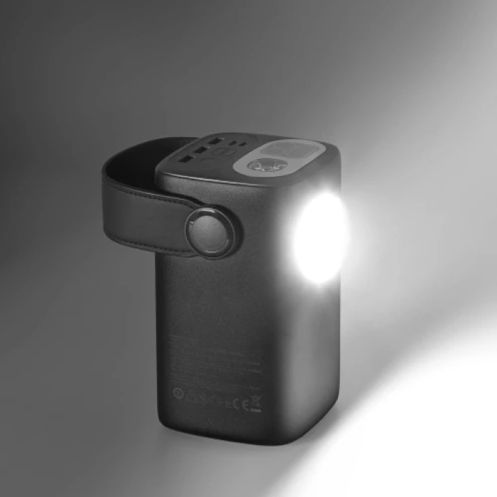 Універсальна мобільна батарея 60000 mAh, Titanum WC60, Black, 100 Вт, 2xType-C (PD3.0) / 3xUSB (PD3.0), LED ліхтарик, цифровий LED дисплей (TPB-WC60-B)