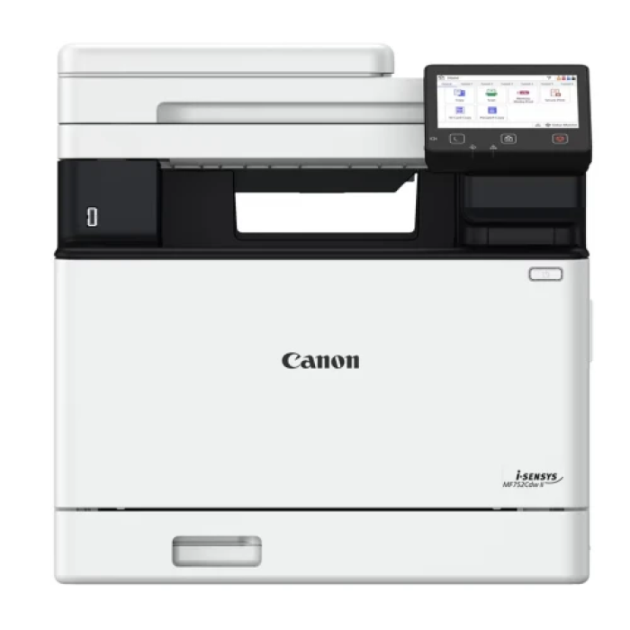 БФП лазерний кольоровий A4 Canon MF752Cdw Ⅱ, Grey, WiFi, 1200x1200 dpi, дуплекс, до 33 стр/хв, ADF на 50 аркушів, сенсорний РК-екран 12.7 см, USB / Lan, картриджі Canon 069 (7185C013)