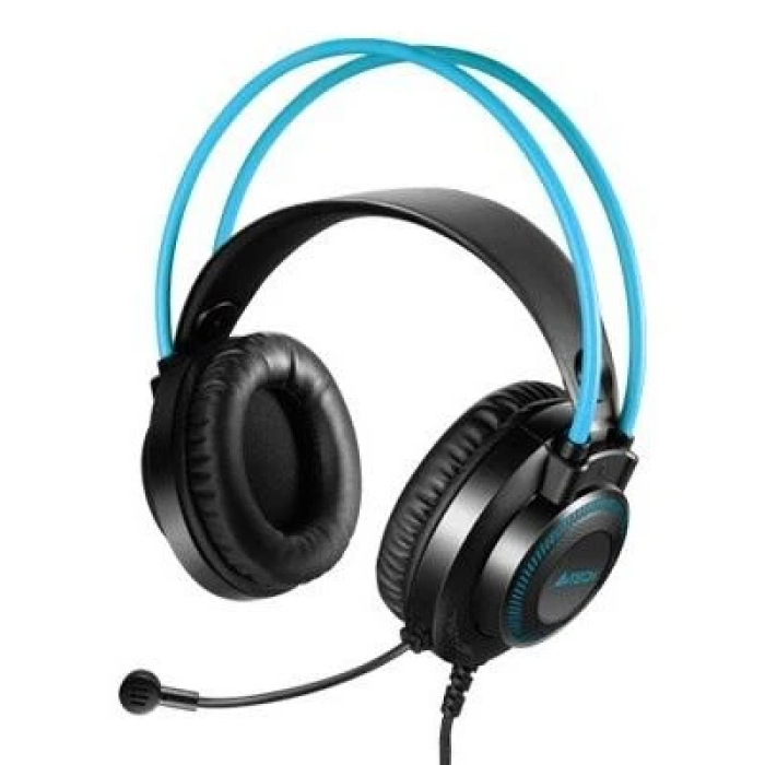Навушники A4Tech Fstyler FH200i, Black/Blue, мікрофон, Mini jack (3.5 мм), накладні, кабель 1.5 м