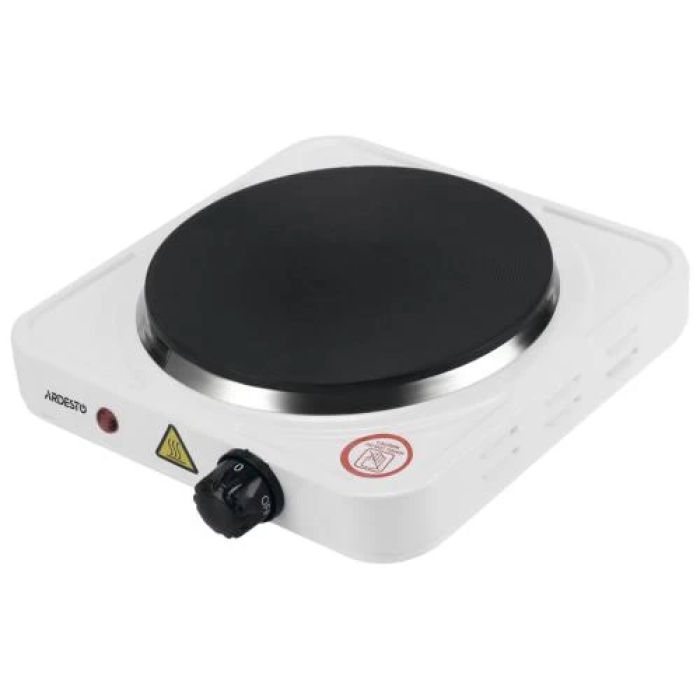 Настільна плита Ardesto ECS-J115W, White, 1500W, електрична, 5 режимів, 1 конфорка, емаль, індикатор нагрівання