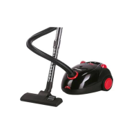 Пилосос Holmer HVC-09 ECO Black, 900W, мішковий, об'єм пилезборника 2л, багаторазовий мішок, насадки: універсальна щітка підлога/килим; 2в1 для м'яких меблів і щілинна, телескопічна трубка, багатоступінчастий мікрофільтр