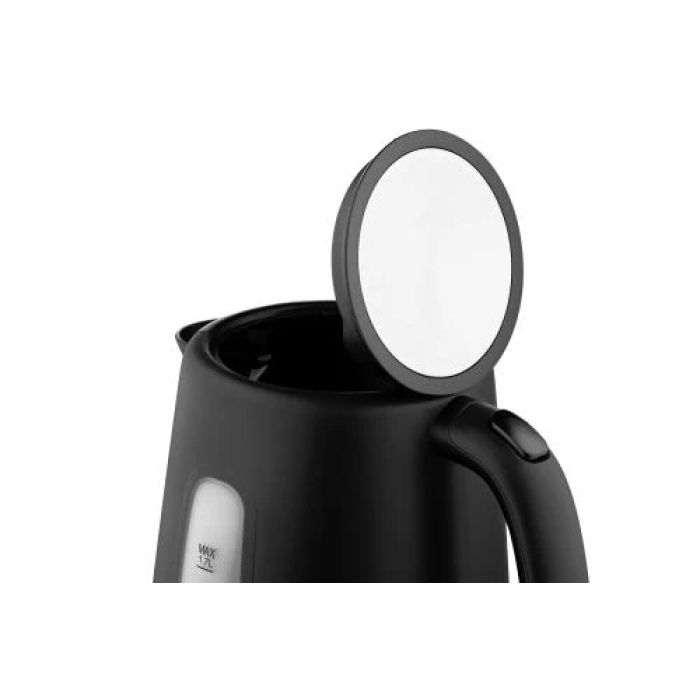 Електрочайник Ardesto EKL-F19B, Black, 2200W, 1.7 л, дисковий, пластиковий корпус, індикатор рівня води, підсвічування, автоматичне відключення при відсутності води