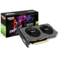 Відеокарта GeForce RTX 3050, Inno3D, TWIN X2, 8Gb GDDR6, 128-bit, DVI/HDMI/DP, 1777/14000 MHz, 6-pin (N30502-08D6-1711VA41)