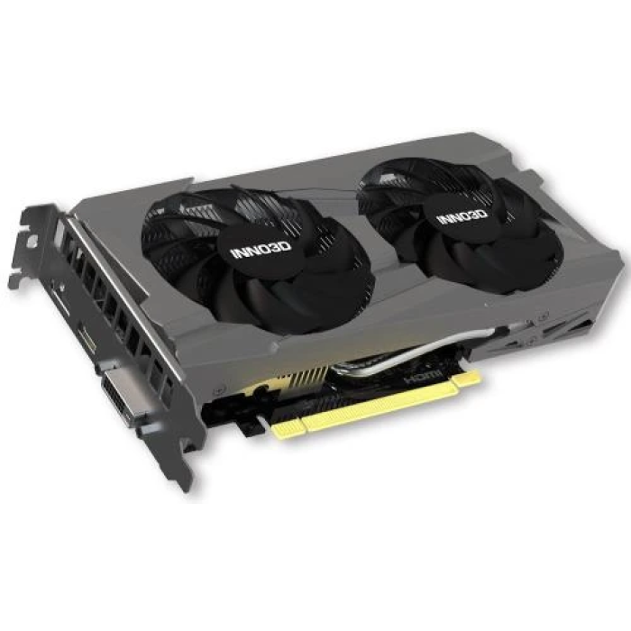 Відеокарта GeForce RTX 3050, Inno3D, TWIN X2, 8Gb GDDR6, 128-bit, DVI/HDMI/DP, 1777/14000 MHz, 6-pin (N30502-08D6-1711VA41)