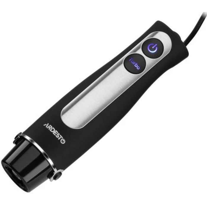 Блендер Ardesto HBG-800B, Black, 800W, занурювальний, 5 швидкостей, турборежим, 1 насадка, мірний стакан 600мл, підсвітка кнопок управління