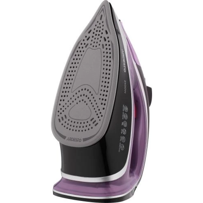 Праска Ardesto IR-B2234, Black/Purple, 2400W, кераміка, паровий удар, резервур 350мл, захист від кальцинації, антикрапля, плавне регулювання потужності пари, автоматичне відключення