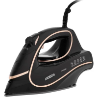 Праска Ardesto IR-B2235, Black/Gold, 2400W, кераміка, паровий удар, резервур 450мл, захист від кальцинації, антикрапля, плавне регулювання потужності пари, автоматичне відключення