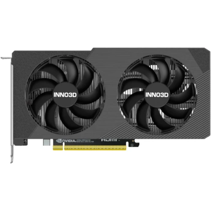Відеокарта GeForce RTX 5060, Inno3D, Twin X2, 8Gb GDDR7, 128-bit, HDMI/3xDP, 2497/28000 MHz, 8-pin (N50602-08D7-195071N)