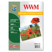 Фотопапір (папір для фотодруку) WWM SM260.100 A4, 260 г/м², 100 арк.