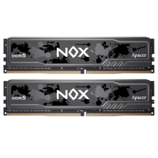 Пам'ять 16Gb x 2 (32Gb Kit) DDR5, 5600 MHz, Apacer NOX, Black, 40-40-40-80, 1.25V, з радіатором (AH5U32G56C522MBAA-2)