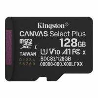 Карта пам'яті microSDXC, 128Gb, Kingston Canvas Select Plus, Class10 UHS-I U1 V10 A1, без адаптера, до 150 МБ/с (SDCS3/128GBSP)