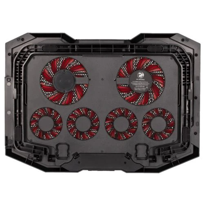 Підставка для ноутбука до 15.6" 2E GAMING CPG-004, Black, 2x10 см / 4x7 см вентилятори, RGB-підсвічування, 2xUSB Hub, алюмінієва сітка, 7-ступінчасте регулювання висоти, сенсорне регулювання вентиляторів, 415х295х3 -004)