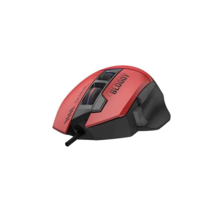 Миша Bloody W95 Ultra, Sports Red, USB, оптична (сенсор Alpha 20K), 100 - 20 000 cpi, 40G, 350IPS, RGB підсвічування, 8 програмованих кнопок, вбудована пам'ять, перемикачі більше 50 млн. натискань, 1.8 м