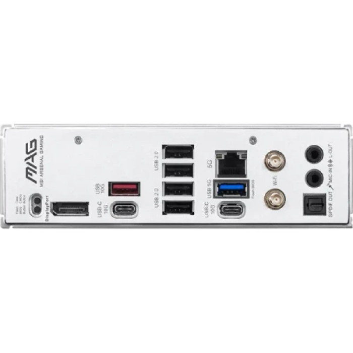 Материнська плата AM5 MSI MAG B850 GAMING PLUS MAX WIFI, B850, 4xDDR5, Int.Video (CPU), 4xSATA3, 3xM.2, 1xPCI-E 5.0 x16, 1xPCI-E 4.0 x16, 2xPCI-E 3.0 x16, ALC897, Realtek 8126VB 5Gb, WiFi 7, Bluetooth 5.4, 9xUSB 3.2 / 8xUSB 2.0, DP, ATX
