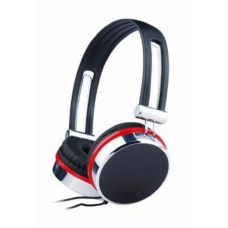 Навушники Gembird MHS-903, Black/Red, 2 x Mini jack (3.5 мм), накладні, регулятор гучності, кабель 1.5 м