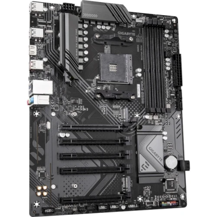 Мат.плата AM4 (B550) Gigabyte B550 EAGLE, B550, 4xDDR4, Int.Video(CPU), 4xSATA3, 2xM.2, 1xPCI-E 4.0 x16, 4xPCI-E 3.0 x16, Realtek 7.1, Realtek GbE, 6xUSB 3.2 / 8xUSB 2.0, HDMI, ATX