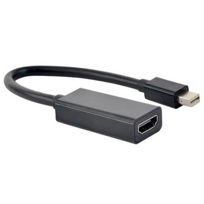 Перехідник miniDisplayPort (M) - HDMI (F), Cablexpert, Black, 15 см, 4K (A-mDPM-HDMIF4K-01)