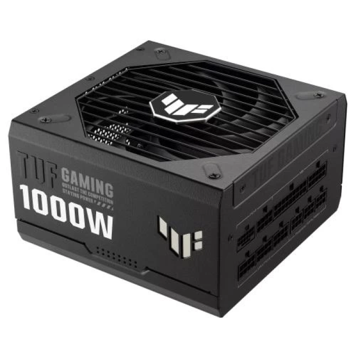 Блок живлення 1000 Вт, Asus TUF Gaming Gold, Black, модульний, 80+ Gold, Active PFC, 135 мм, 4xMolex / 5xSATA / 1x16-pin / 4x6+2-pin / 2x4+4-pin / 1x20+4-pin, захист OPP/OVP/UVP/SCP/OCP/OTP, ATX 12V (TUF-GAMING-1000G)