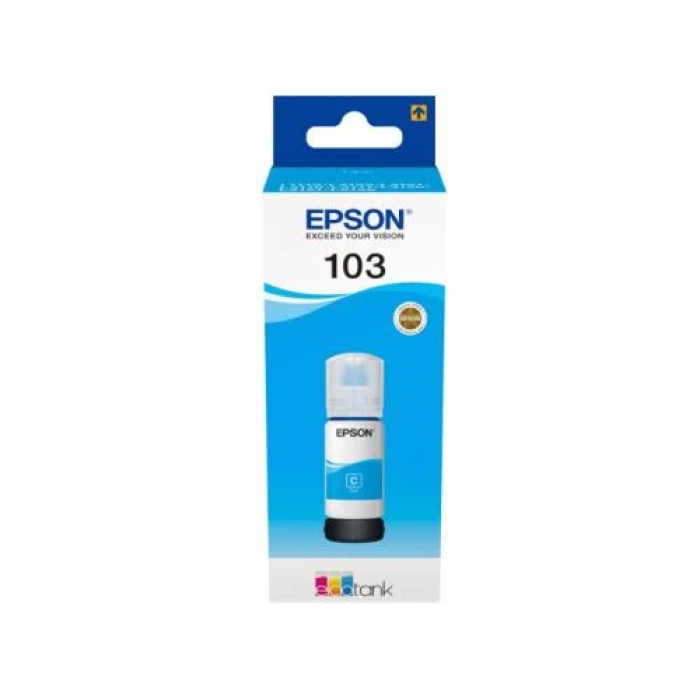 Чорнило Epson 103, Cyan, для L3100/L3101/L3110/L3150, 65 мл (C13T00S24A)