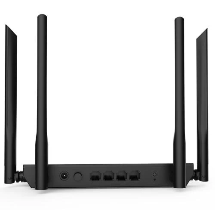 Роутер Netis N3, Black, AC1200 (2.4GHz до 300 Mbps, 5GHz до 867 Mbps), 4xGLan, 4 зовнішні незнімні антени