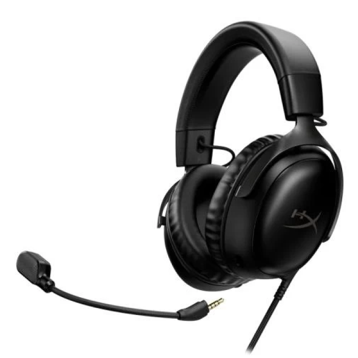 Навушники HyperX Cloud III, Black, 3.5 мм / Type-C/ USB, мікрофон, динаміки 53 мм, DTS Headphone: X Spatial Audio, адаптер на USB у комплекті (727A8AA)