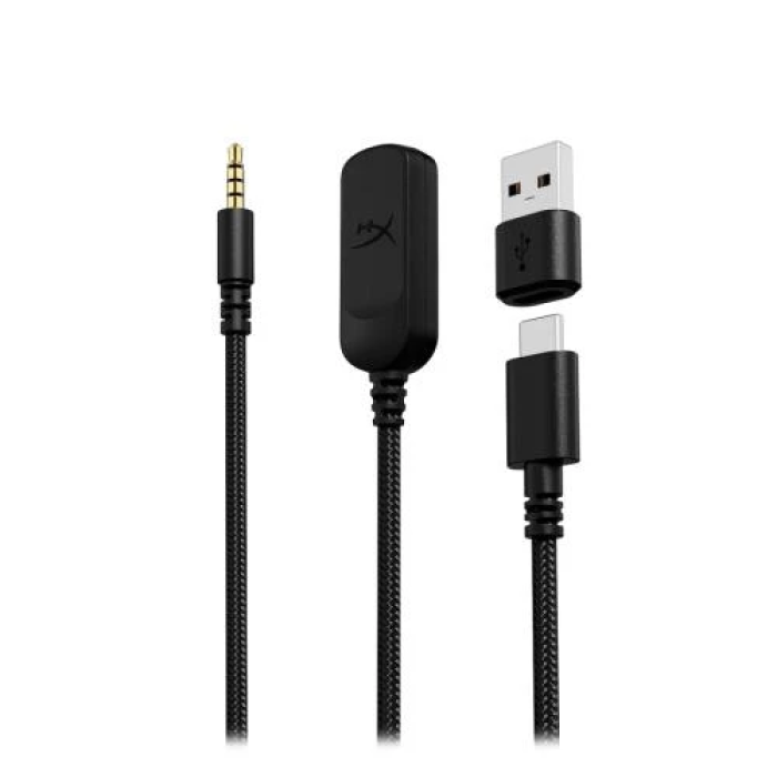 Навушники HyperX Cloud III, Black, 3.5 мм / Type-C/ USB, мікрофон, динаміки 53 мм, DTS Headphone: X Spatial Audio, адаптер на USB у комплекті (727A8AA)